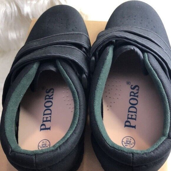 Black Pedors classic MAX stretch Double strapped Velc men’s 9 6E women’s 11 6E - Picture 6 of 16